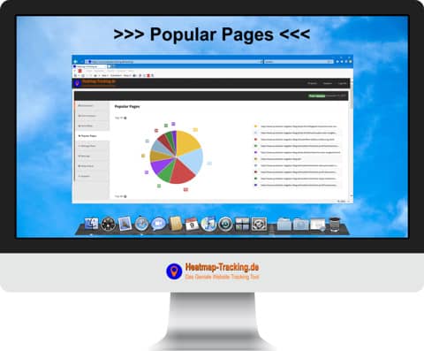 Popular Pages unseres Heatmap Tracking Tools