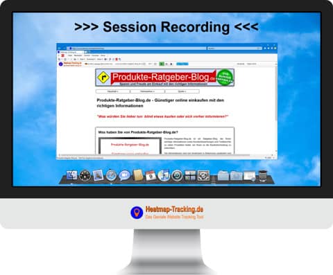 Session Recording unseres Heatmap Tracking Tools